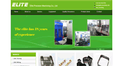 Desktop Screenshot of elite-machining.com