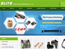 Tablet Screenshot of elite-machining.com
